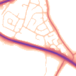 Daytime road noise heatmap for CH3 8HA