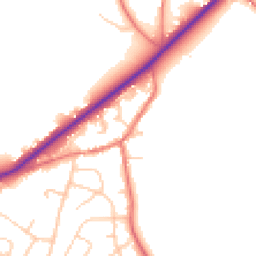 Daytime road noise heatmap for CH3 8JL