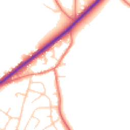 Daytime road noise heatmap for CH3 8JN