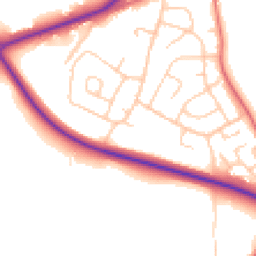 Daytime road noise heatmap for CH3 8LT
