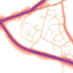 Daytime road noise heatmap for CH3 8ND