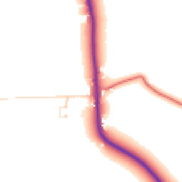Daytime road noise heatmap for CH3 9DW