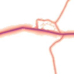 Daytime road noise heatmap for CH3 9EP