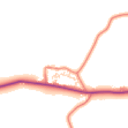 Daytime road noise heatmap for CH3 9ET
