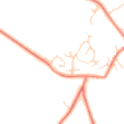 Daytime road noise heatmap for CH3 9FJ