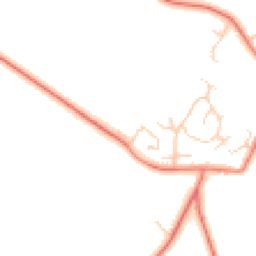 Daytime road noise heatmap for CH3 9FQ