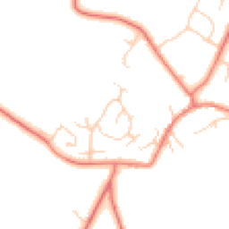 Daytime road noise heatmap for CH3 9HE