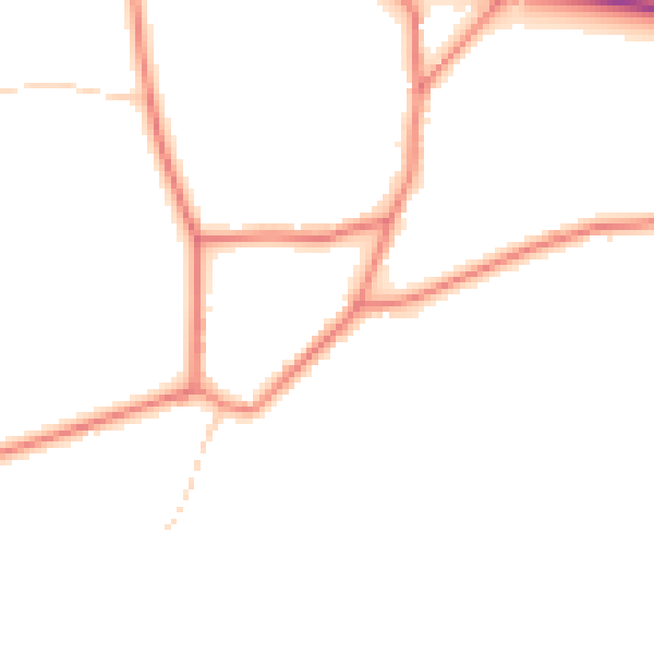 Daytime road noise heatmap for CH3 9JU