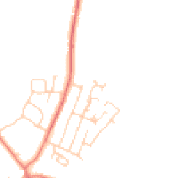 Daytime road noise heatmap for CH3 9RB