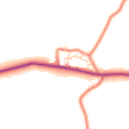 Daytime road noise heatmap for CH3 9SA