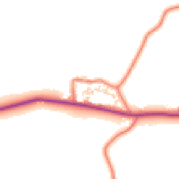 Daytime road noise heatmap for CH3 9SH