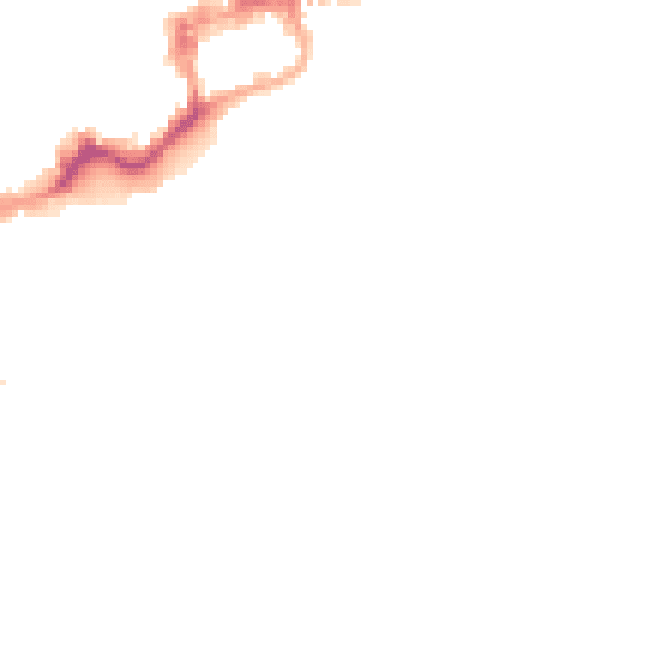 Night-time road noise heatmap for CH4 7AF