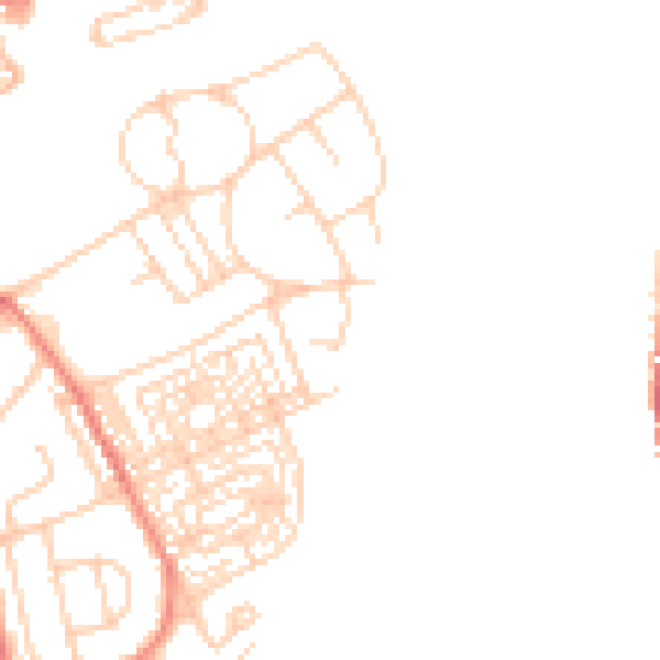 Daytime road noise heatmap for CH4 7BQ