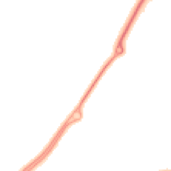 Night-time road noise heatmap for CH4 7GJ
