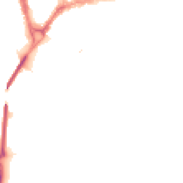 Night-time road noise heatmap for CH4 7JP