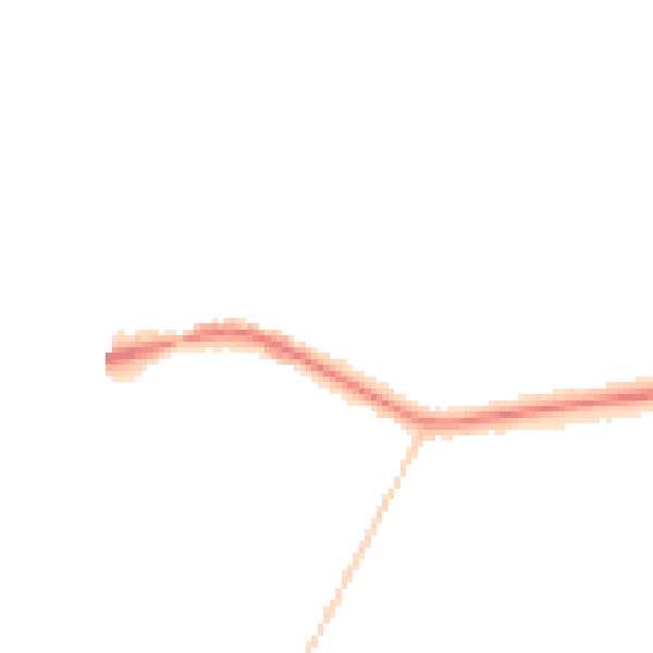 Night-time road noise heatmap for CH4 8LL