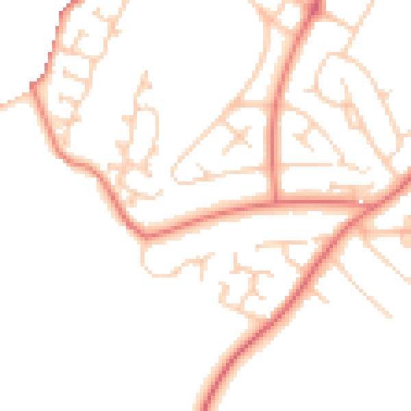 Daytime road noise heatmap for CH4 8LU