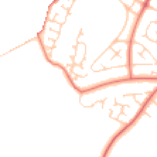 Daytime road noise heatmap for CH4 8PE