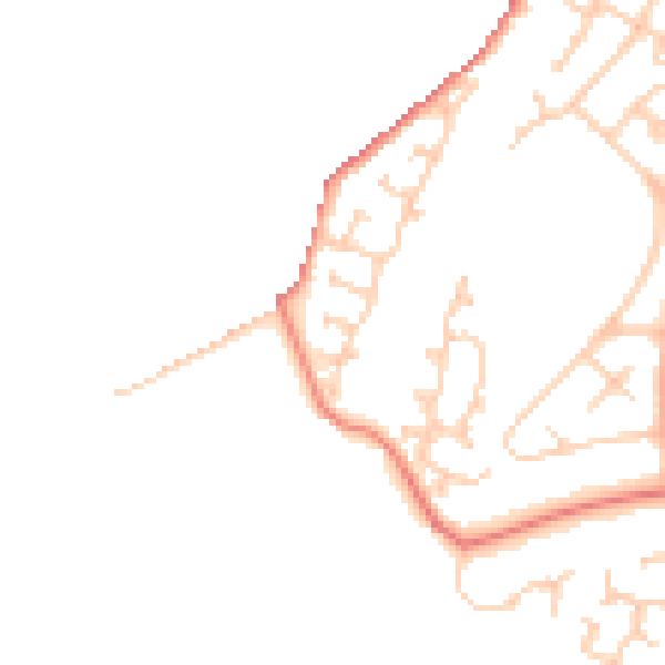 Daytime road noise heatmap for CH4 8PU