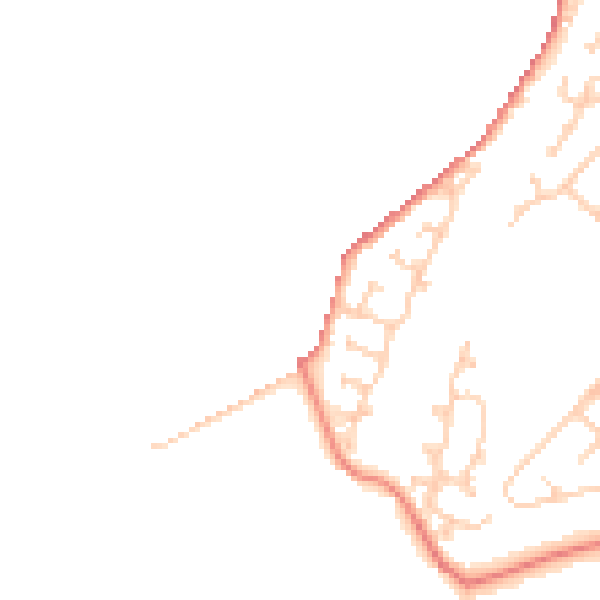 Daytime road noise heatmap for CH4 8TN