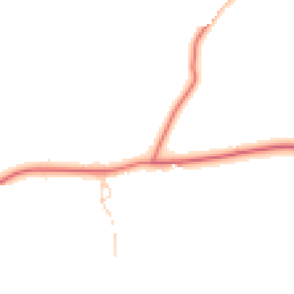 Daytime road noise heatmap for CH4 9BW
