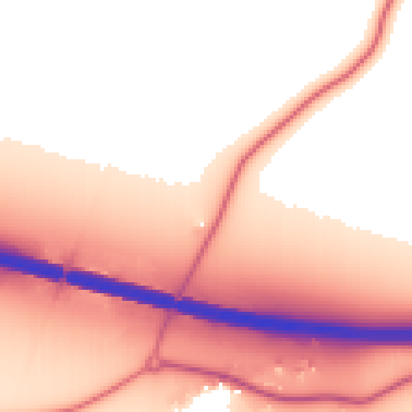 Daytime road noise heatmap for CH4 9GN