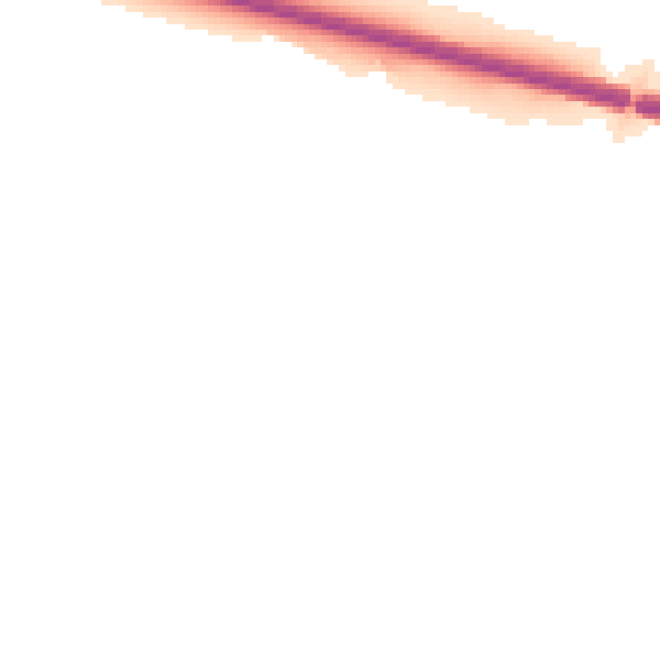 Night-time road noise heatmap for CH4 9LF