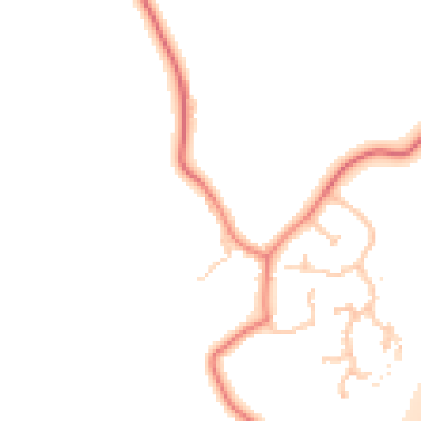Daytime road noise heatmap for CH4 9NB