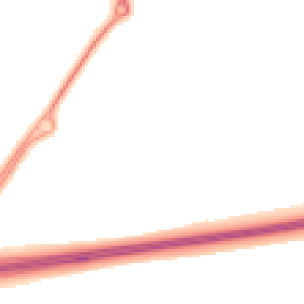 Night-time road noise heatmap for CH4 9QZ