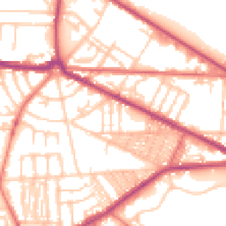 Daytime road noise heatmap for CH41 0AE
