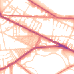Daytime road noise heatmap for CH41 0AG