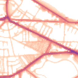 Daytime road noise heatmap for CH41 0AH