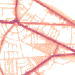 Daytime road noise heatmap for CH41 0AJ