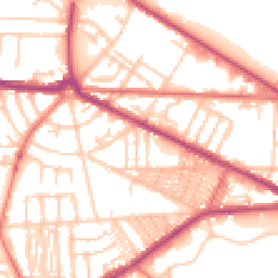 Daytime road noise heatmap for CH41 0AL