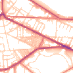 Daytime road noise heatmap for CH41 0AN