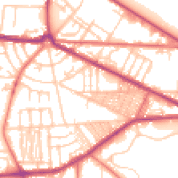 Daytime road noise heatmap for CH41 0AR
