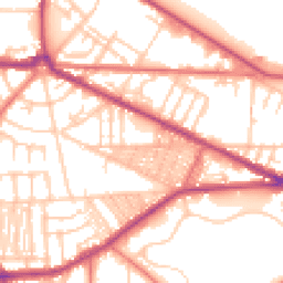 Daytime road noise heatmap for CH41 0AW