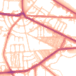 Daytime road noise heatmap for CH41 0AZ