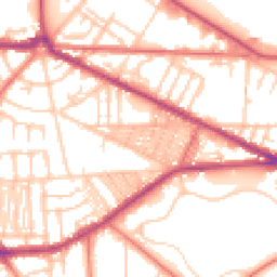 Daytime road noise heatmap for CH41 0BD