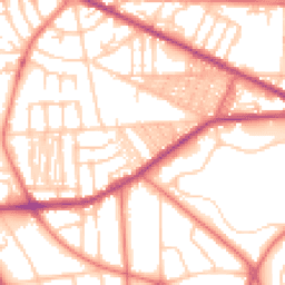 Daytime road noise heatmap for CH41 0BT
