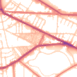 Daytime road noise heatmap for CH41 0BW
