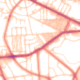 Daytime road noise heatmap for CH41 0BY