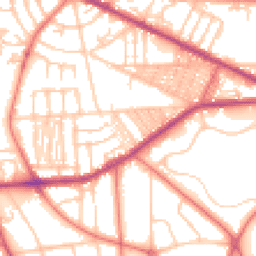 Daytime road noise heatmap for CH41 0BZ