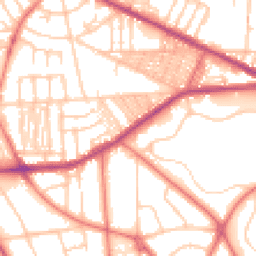 Daytime road noise heatmap for CH41 0DB