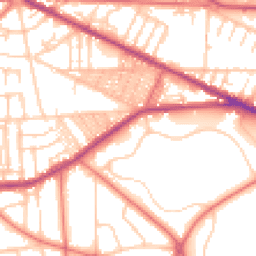 Daytime road noise heatmap for CH41 0DD