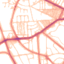Daytime road noise heatmap for CH41 0DJ
