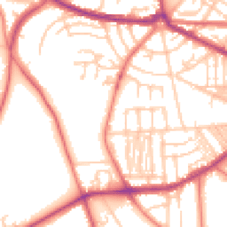 Daytime road noise heatmap for CH41 0DL