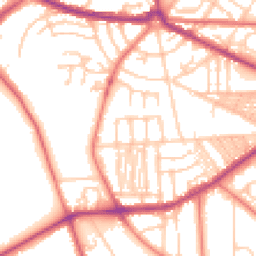Daytime road noise heatmap for CH41 0DX