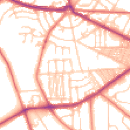 Daytime road noise heatmap for CH41 0EA