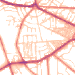 Daytime road noise heatmap for CH41 0EB